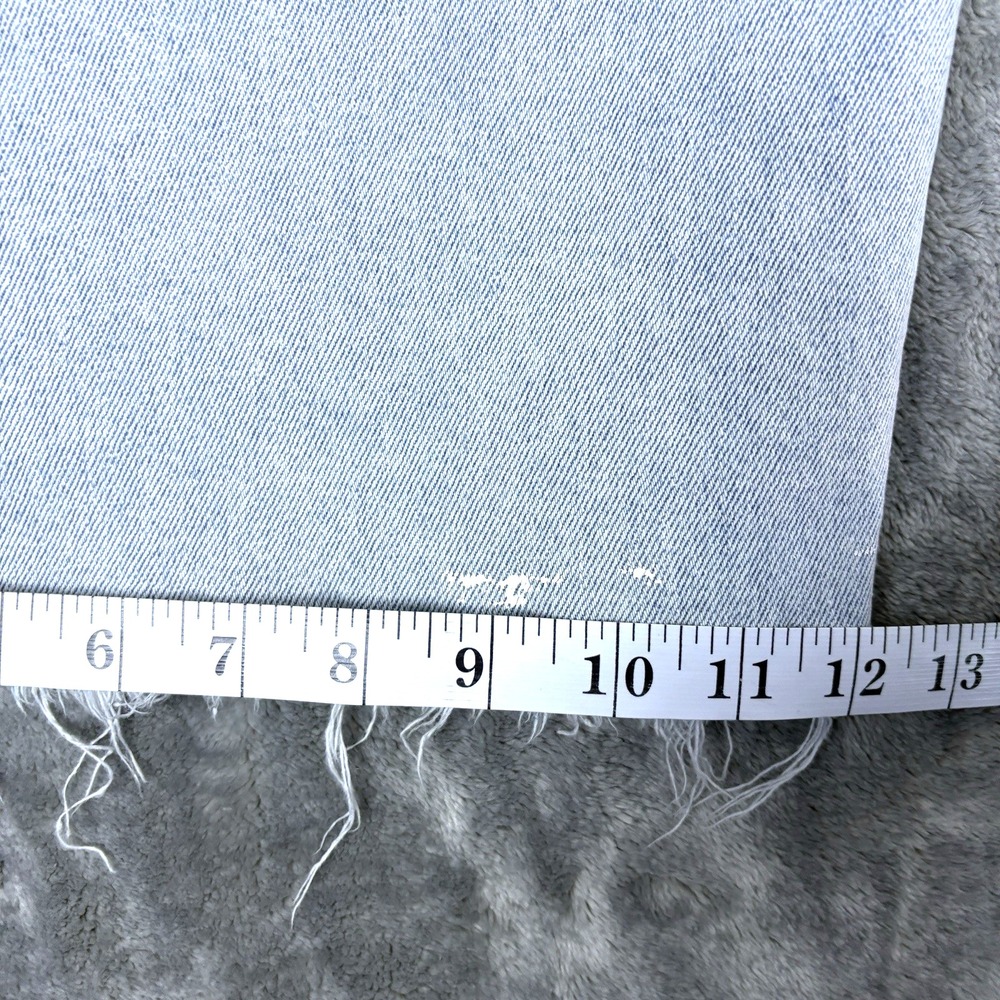 SO Womens Wide Leg Cropped Denim Jeans Raw Hem Light Wash‎ Size 13 31W - Picture 16 of 16